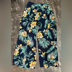 Tropical Print 2 Piece Pants Set